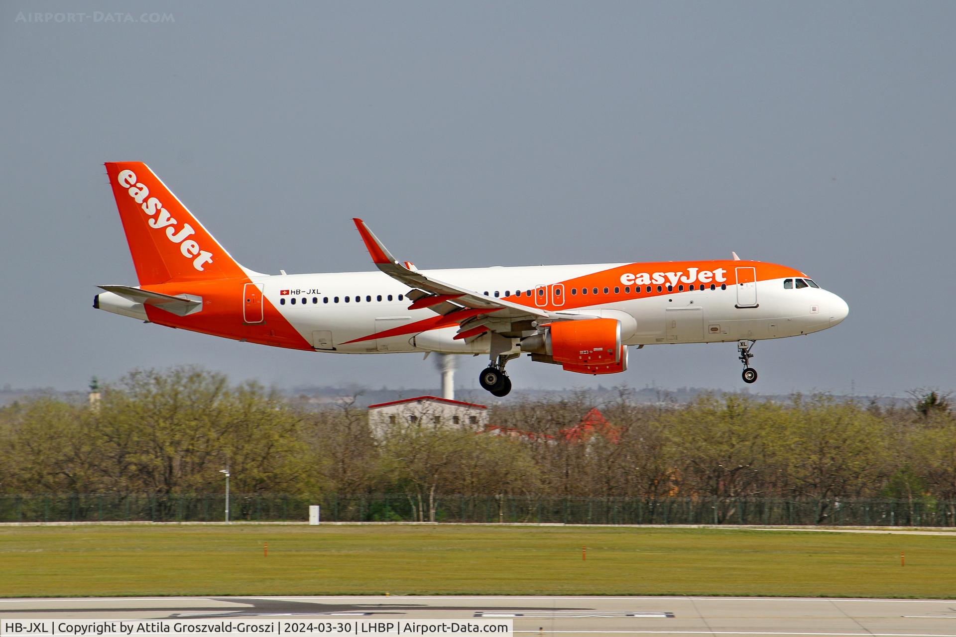 HB-JXL, 2018 Airbus A320-214 C/N 8075, LHBP/BUD - Liszt Ferenc International Airport, Hungary