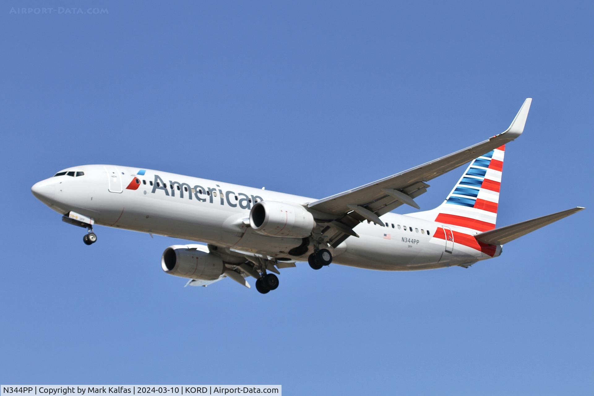N344PP, 2017 Boeing 737-823 C/N 31272, B738 American Airlines BOEING 737-823 N344PP AAL1929 RSW-ORD