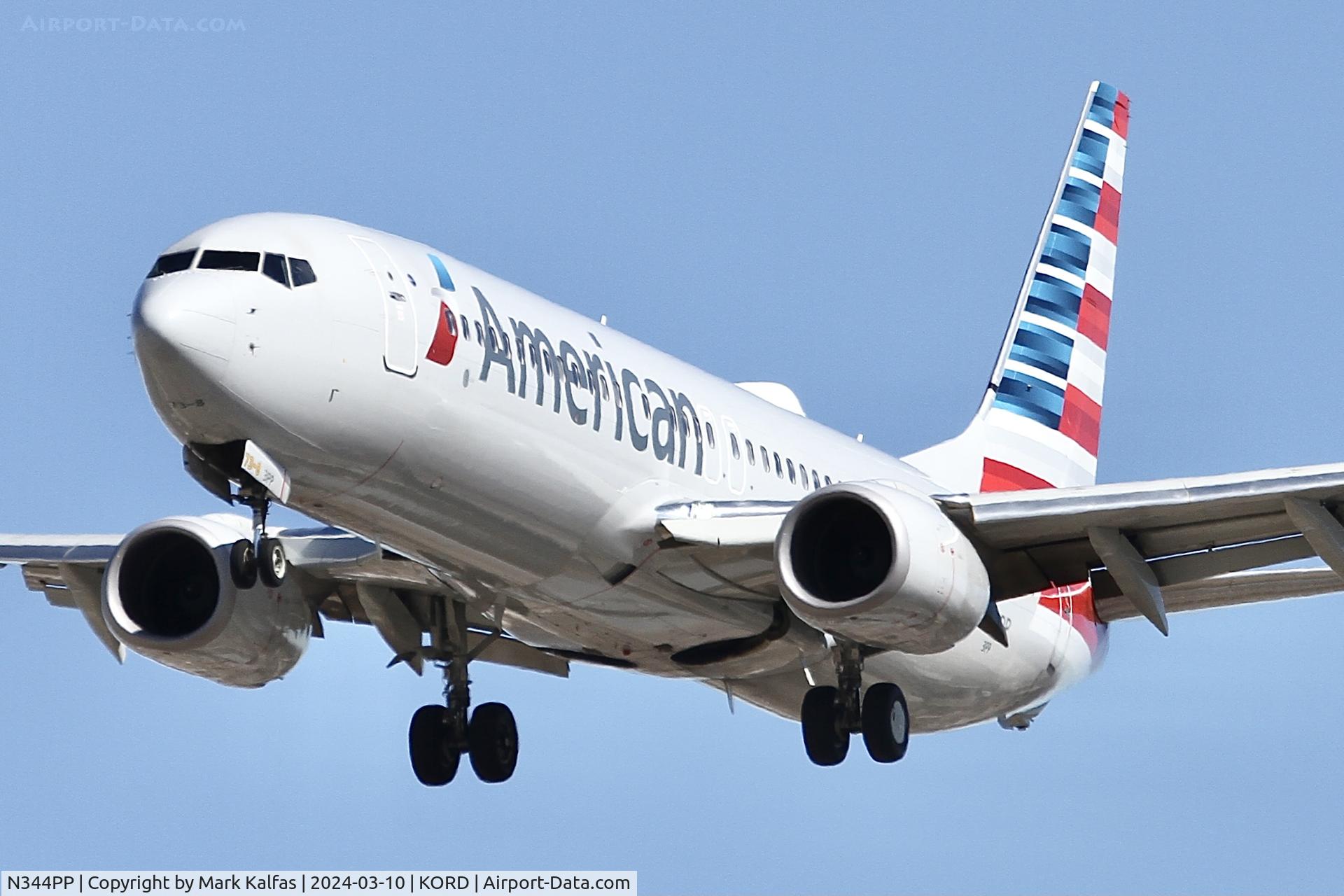 N344PP, 2017 Boeing 737-823 C/N 31272, B738 American Airlines BOEING 737-823 N344PP AAL1929 RSW-ORD