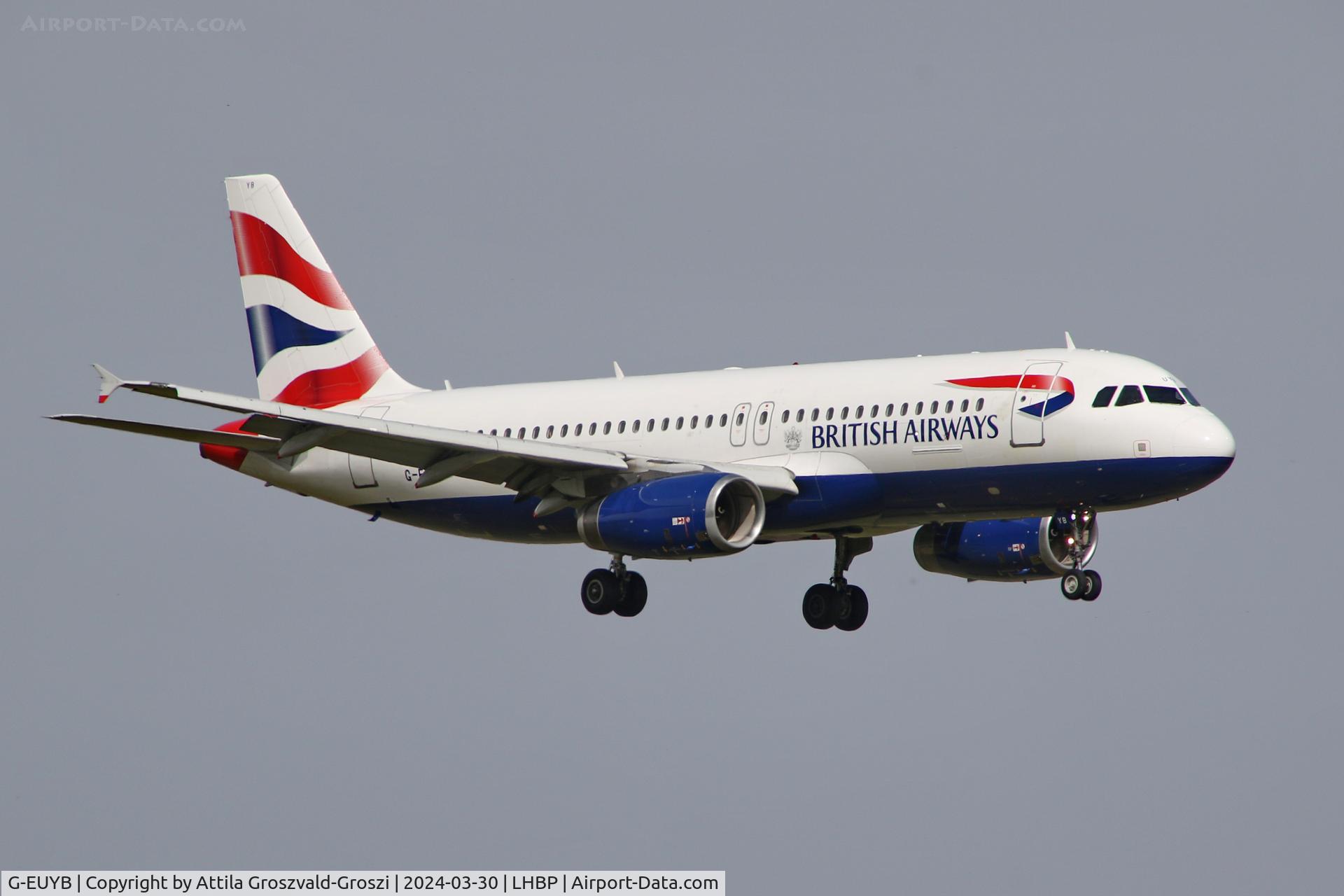 G-EUYB, 2008 Airbus A320-232 C/N 3703, LHBP/BUD - Liszt Ferenc International Airport, Hungary