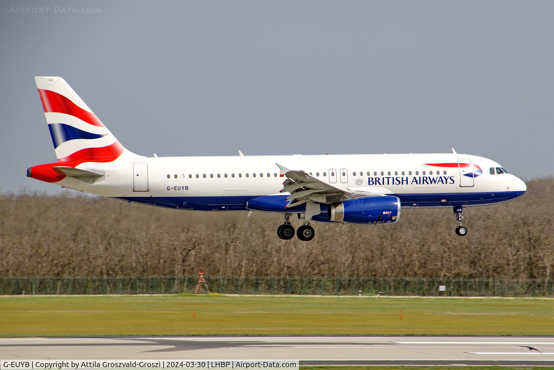 G-EUYB, 2008 Airbus A320-232 C/N 3703, LHBP/BUD - Liszt Ferenc International Airport, Hungary