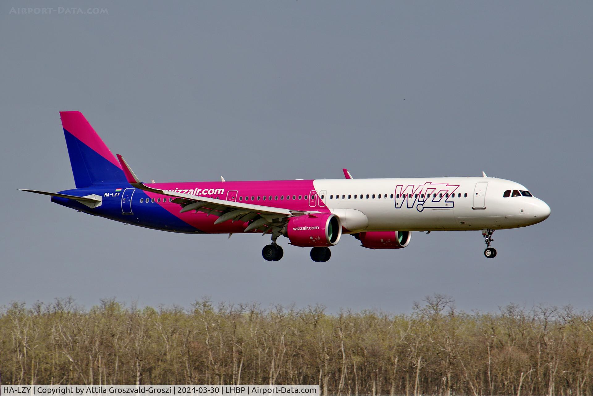 HA-LZY, 2022 Airbus A321-271NX C/N 10933, LHBP/BUD - Liszt Ferenc International Airport, Hungary