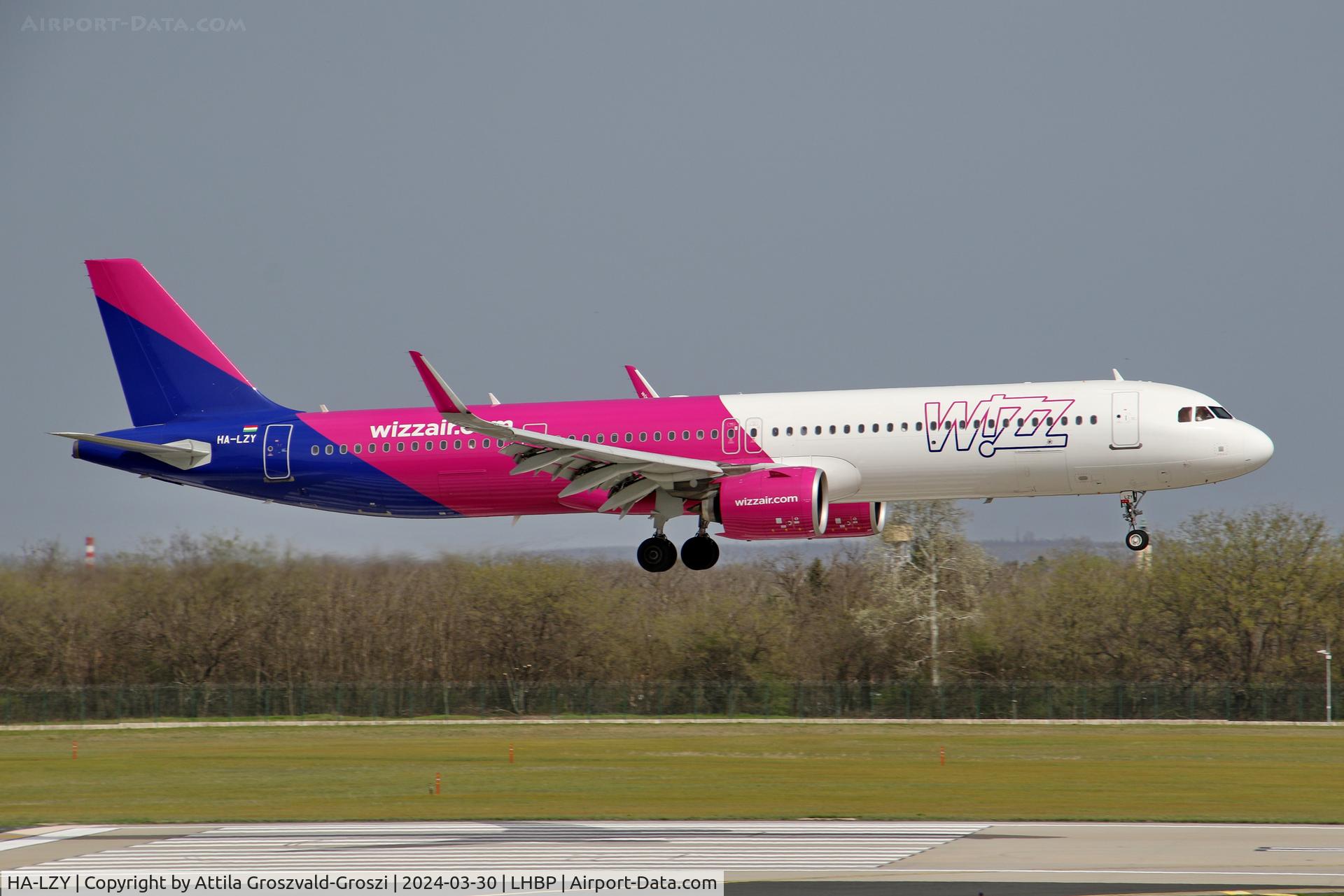 HA-LZY, 2022 Airbus A321-271NX C/N 10933, LHBP/BUD - Liszt Ferenc International Airport, Hungary