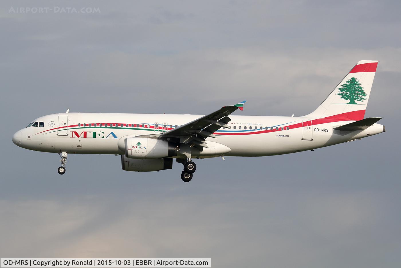 OD-MRS, 2009 Airbus A320-232 C/N 3804, at ebbr