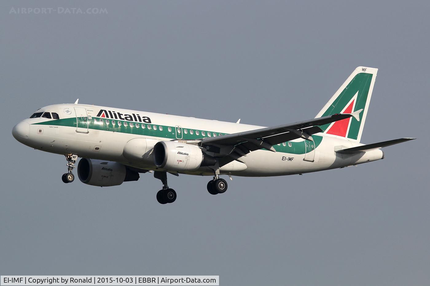 EI-IMF, 2003 Airbus A319-112 C/N 2083, at ebbr