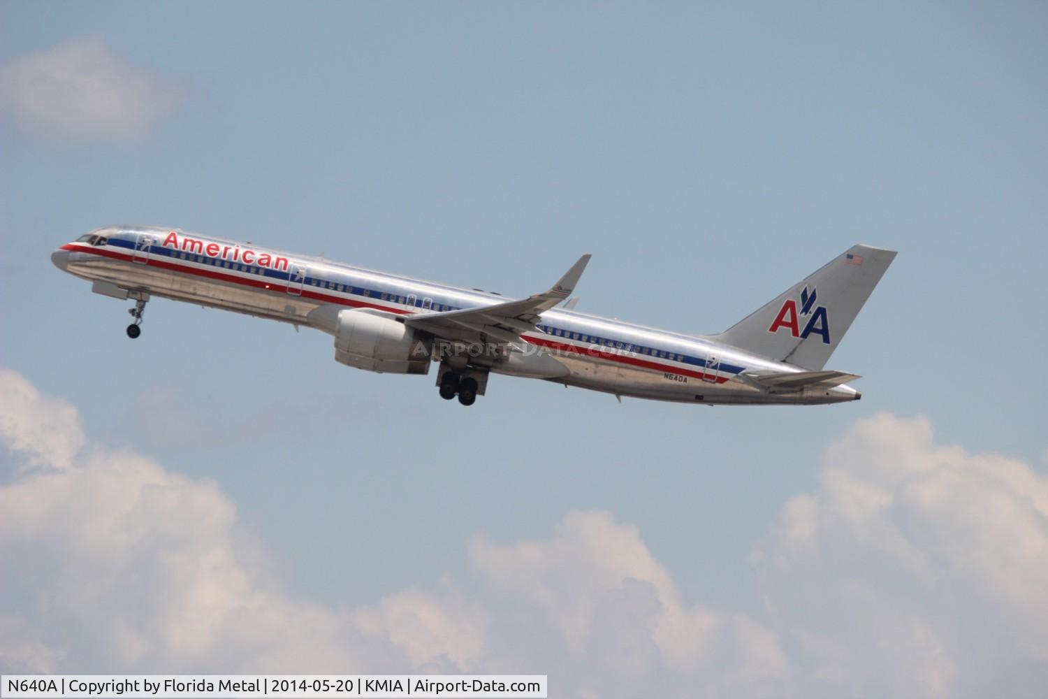 N640A, 1991 Boeing 757-223 C/N 24598, AAL 752 oc zx MIA-SJU