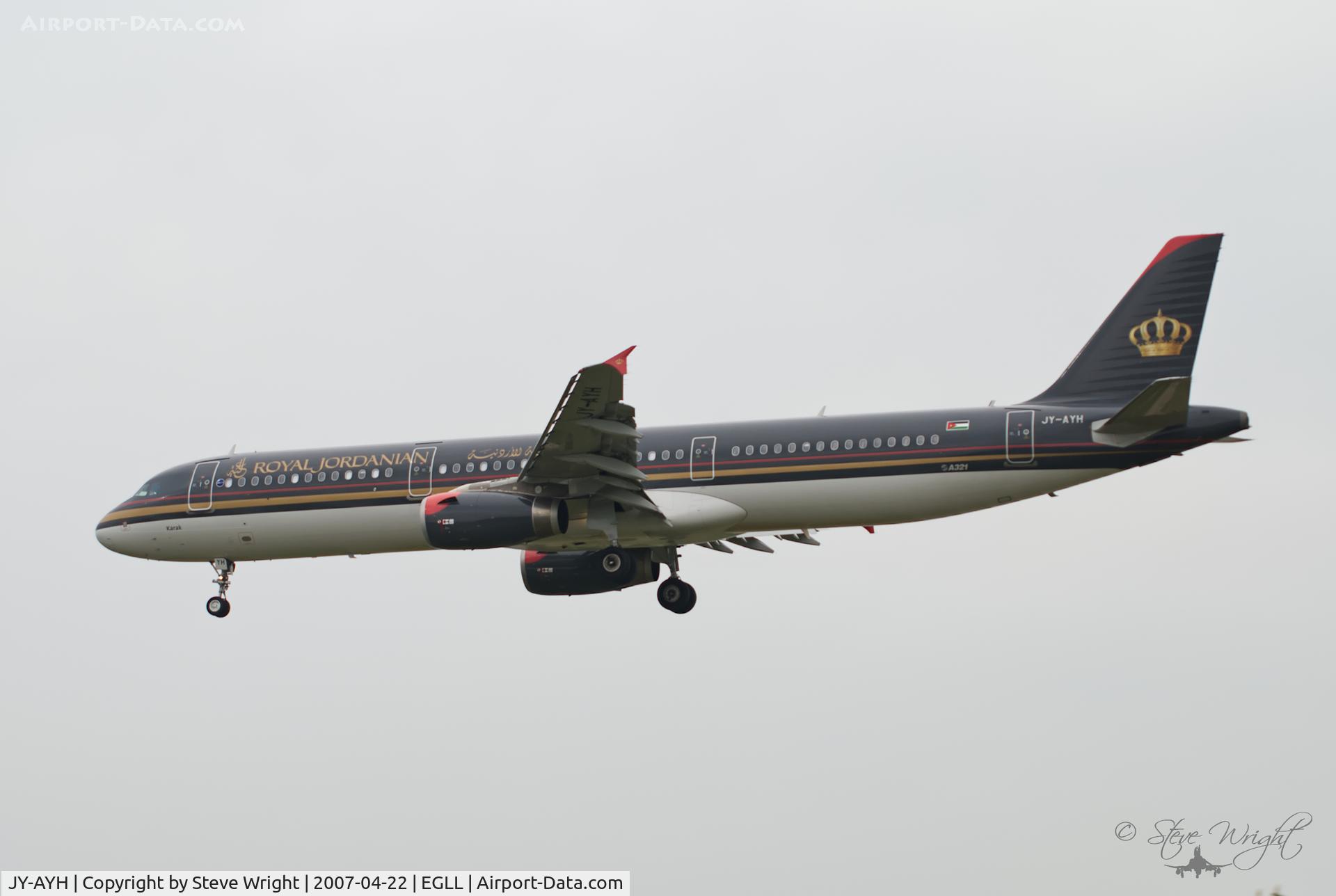 JY-AYH, 2006 Airbus A321-231 C/N 2793, London Heathrow Airport