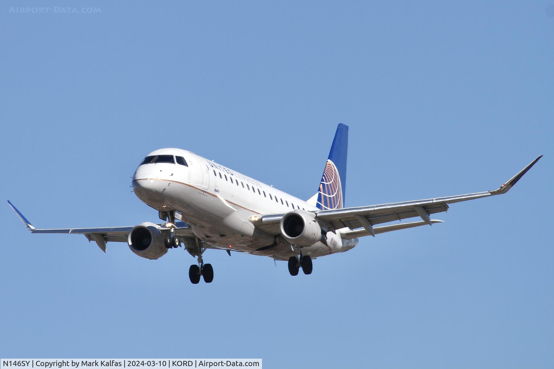N146SY, 2015 Embraer 175LR (ERJ-170-200LR) C/N 17000491, E75L SkyWest/United Express EMBRAER 175 NN146SY SKW5445 LEX-ORD