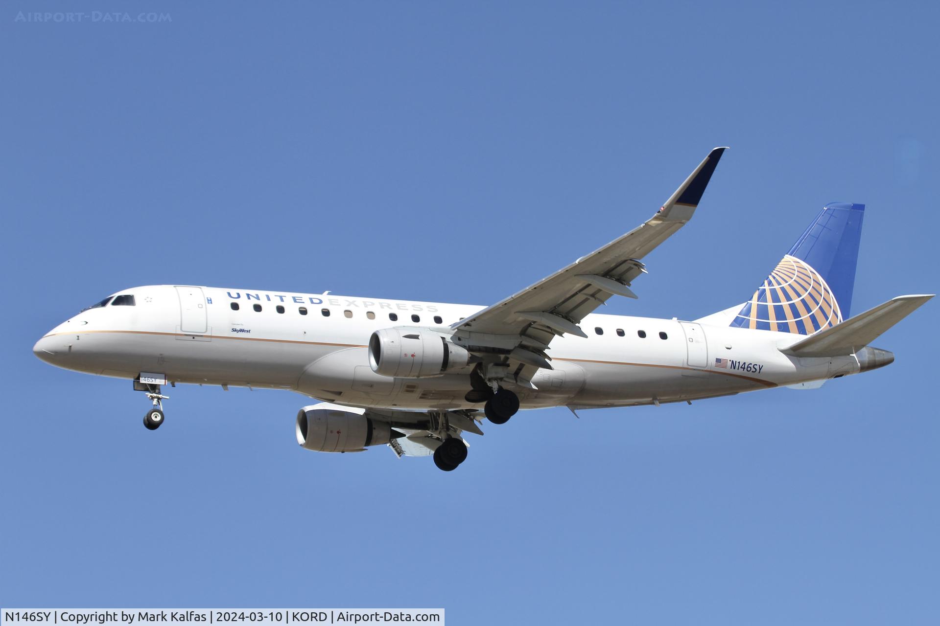 N146SY, 2015 Embraer 175LR (ERJ-170-200LR) C/N 17000491, E75L SkyWest/United Express EMBRAER 175 NN146SY SKW5445 LEX-ORD