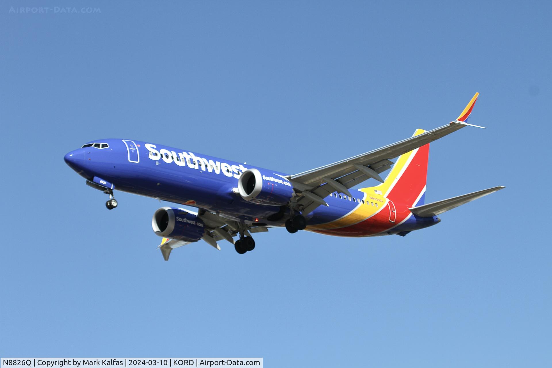 N8826Q, 2022 Boeing 737-8 MAX C/N 67473, B38M Southwest Boeing 737-8 Max N8826Q SWA3358 BNA-ORD
