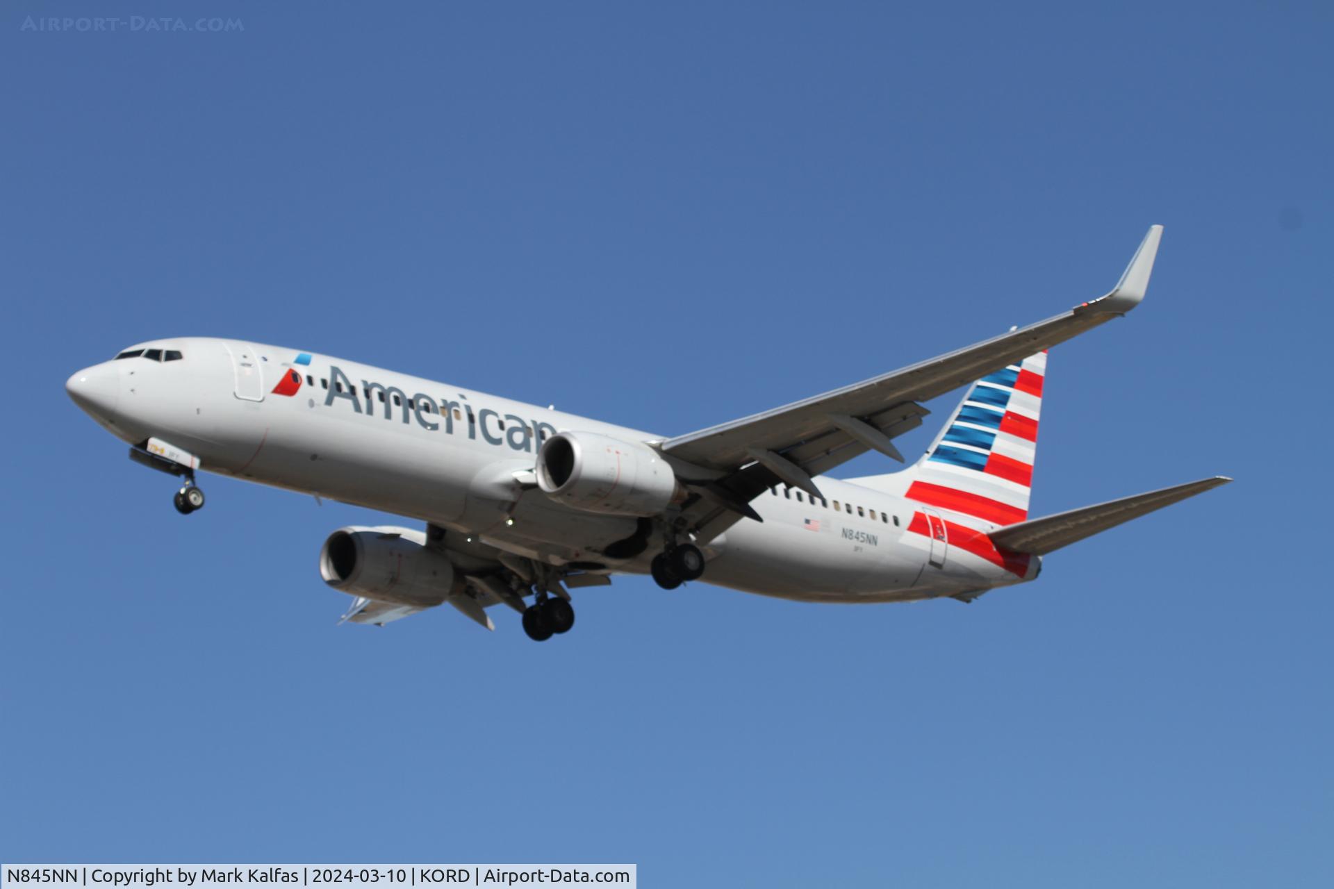 N845NN, 2010 Boeing 737-823 C/N 40579, B738 American Airlines Boeing 737-823 N845NN AAL1052 CLT-ORD
