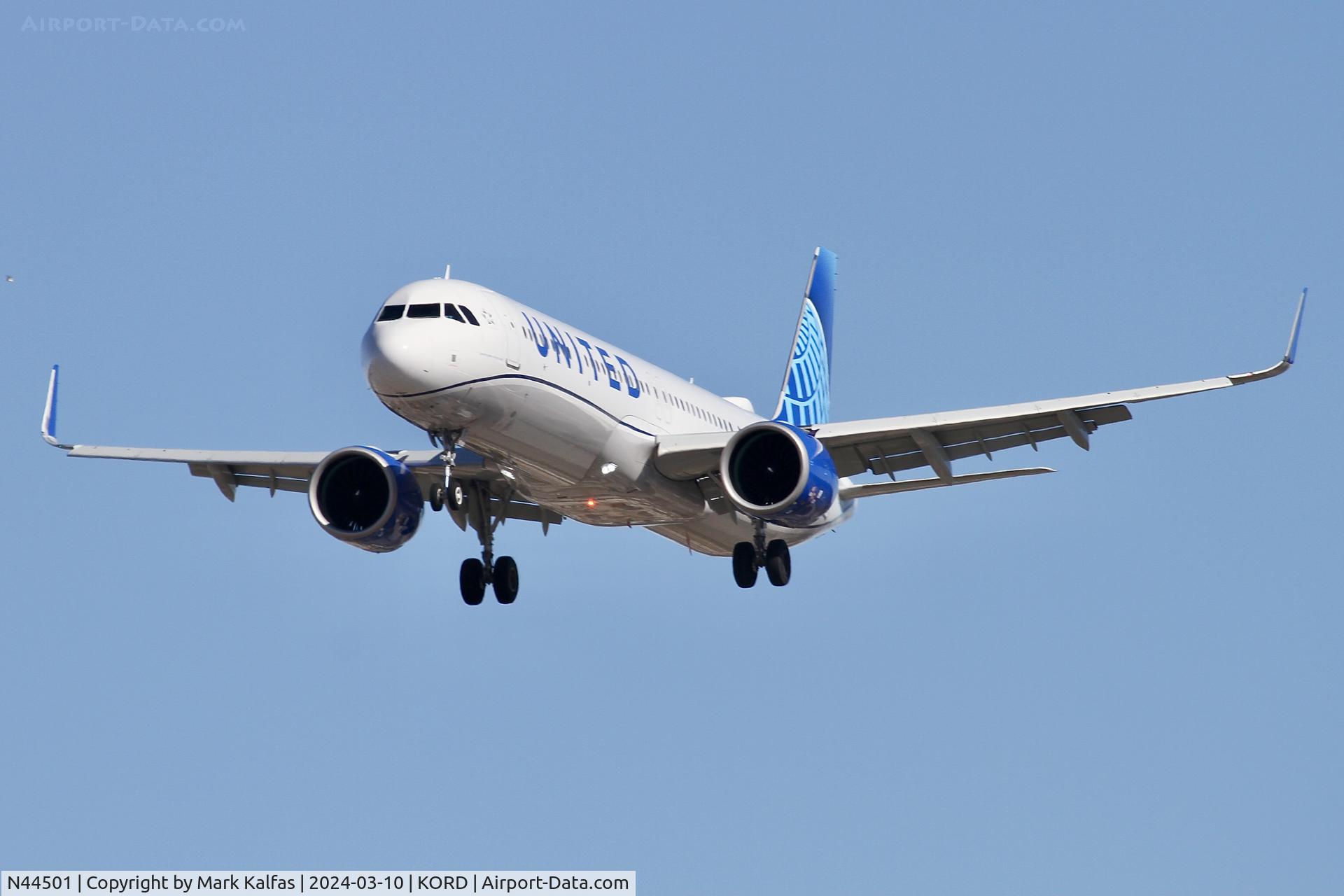 N44501, 2023 Airbus A321-271NX C/N 11500, A21N United Airlines Airbus A321neo N44501 UAL511 RSW-ORD