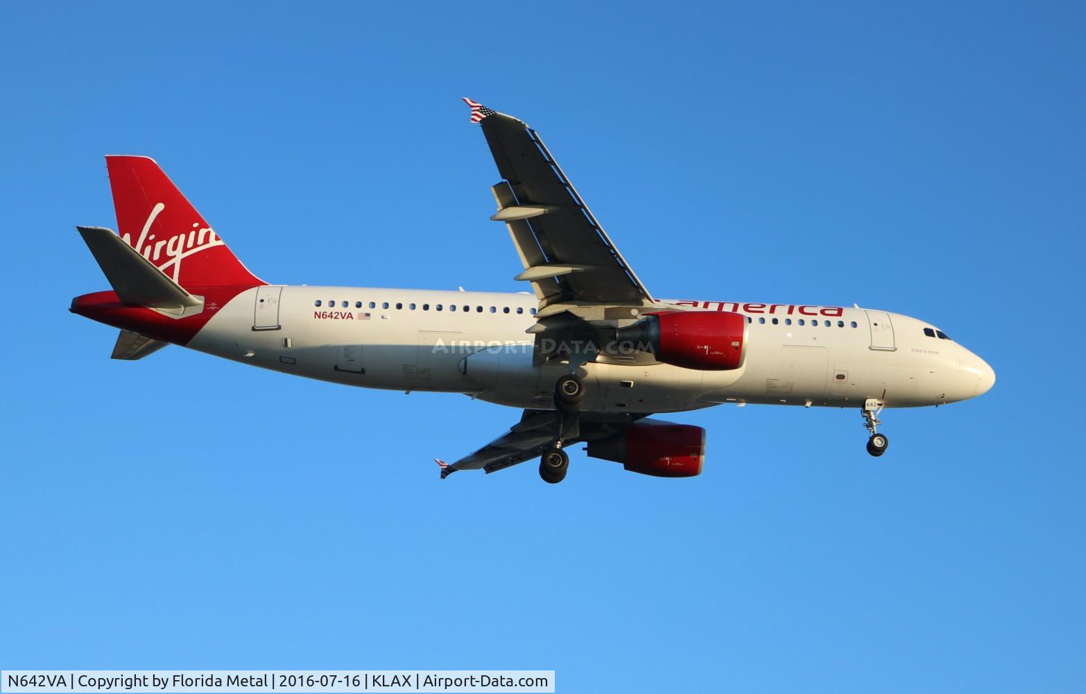 N642VA, 2008 Airbus A320-214 C/N 3670, VRD A320 zx IAD-LAX