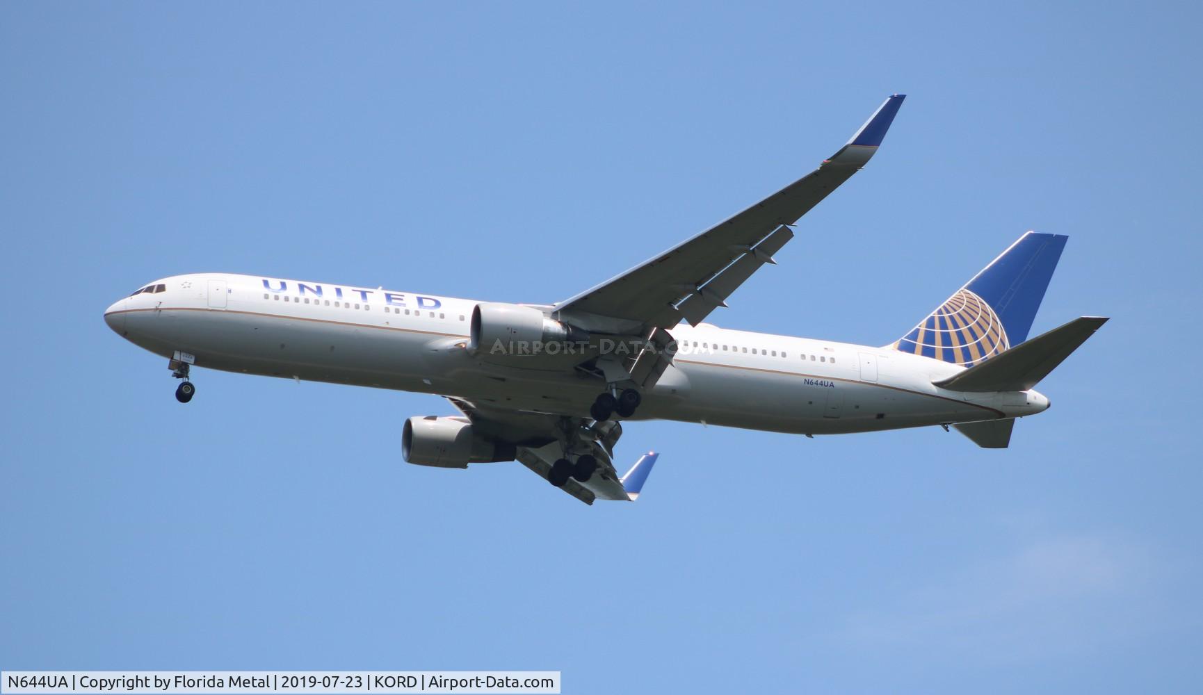 N644UA, 1991 Boeing 767-322 C/N 25094, UAL 763 zx EIDW-ORD