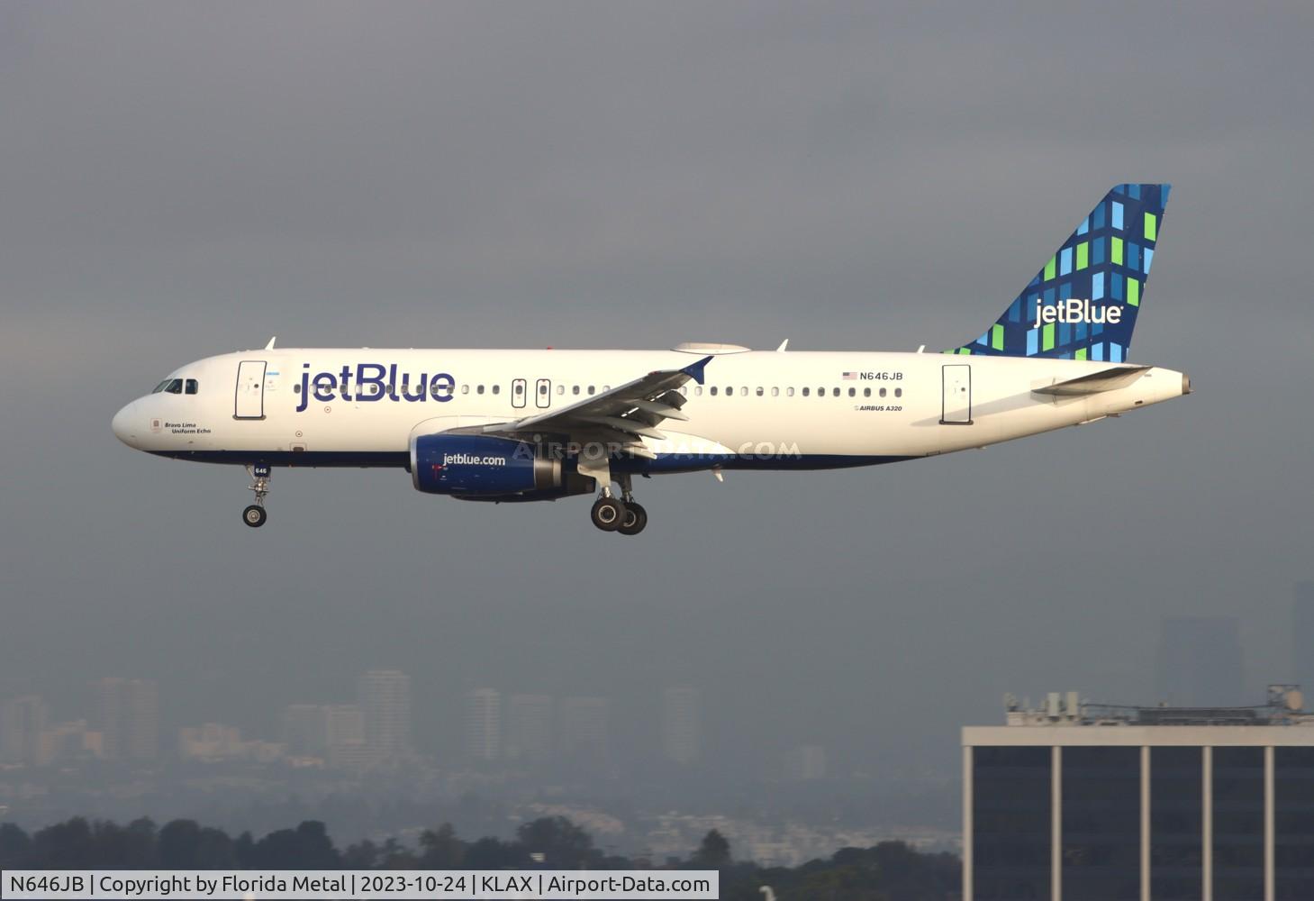 N646JB, 2006 Airbus A320-232 C/N 2945, JBU A320 zx SLC-LAX