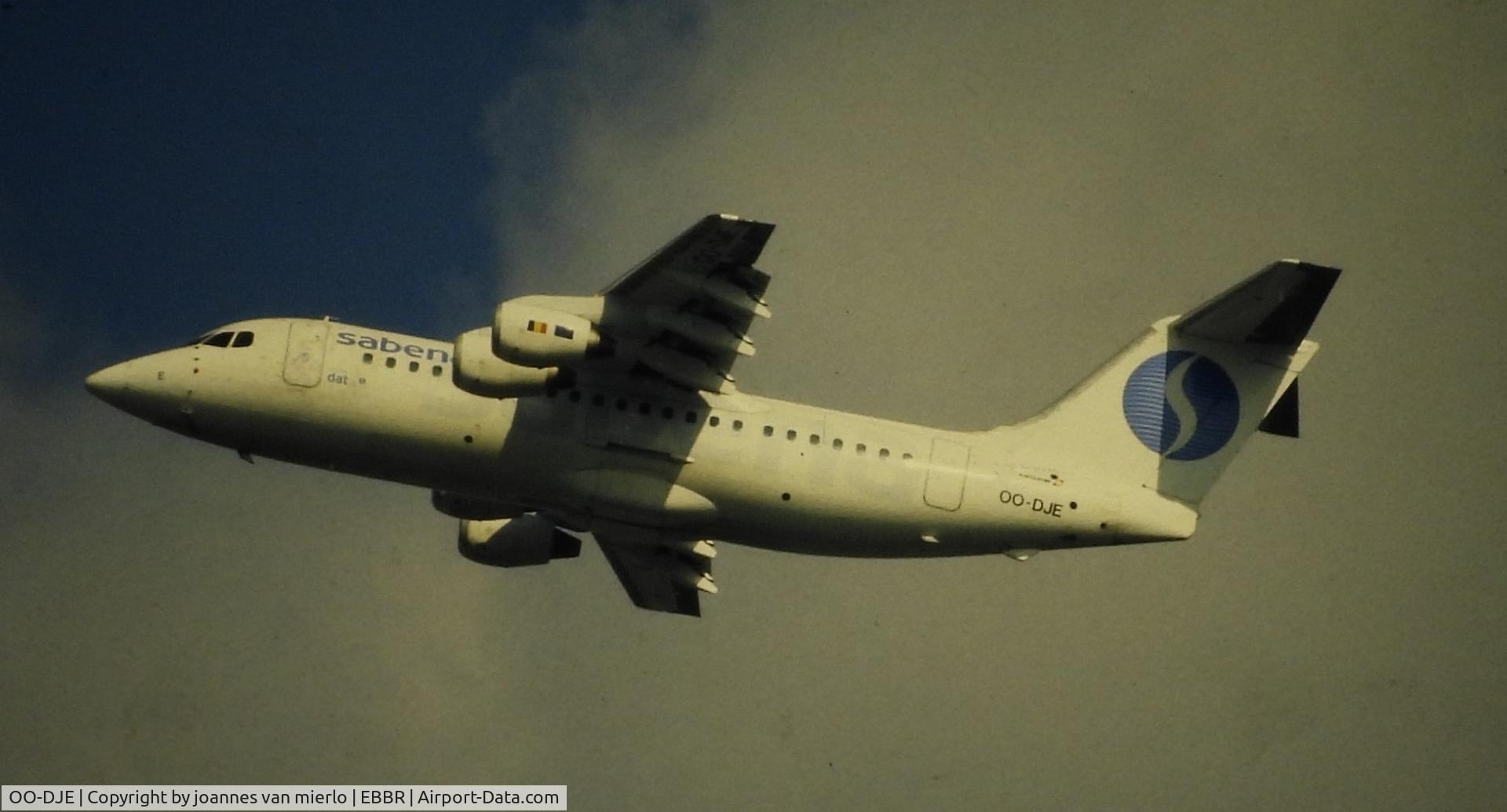 OO-DJE, 1990 British Aerospace BAe.146-200 C/N E2164, ex-slide