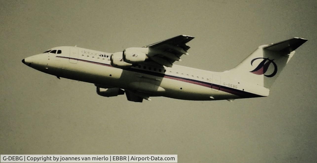 G-DEBG, 1985 British Aerospace BAe.146-200 C/N E2040, ex-slide