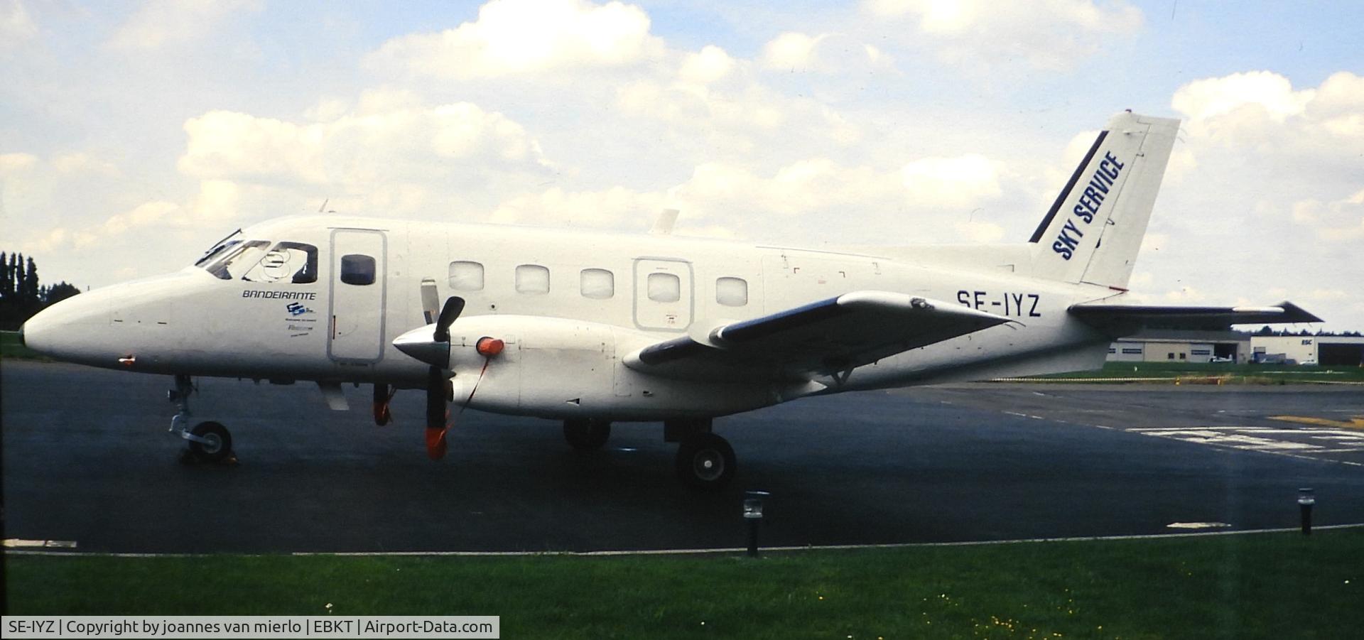 SE-IYZ, 1980 Embraer EMB-110P1 Bandeirante C/N 110288, ex-slide