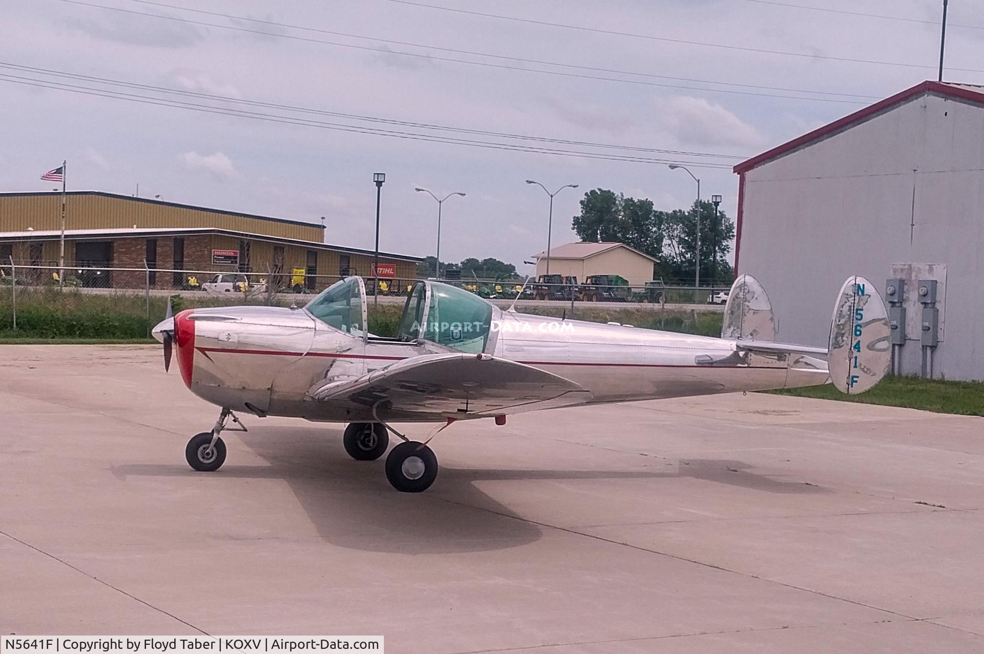 N5641F, 1967 Alon A2 Aircoupe C/N A-241, On the ramp at ErCoupe National Fly In