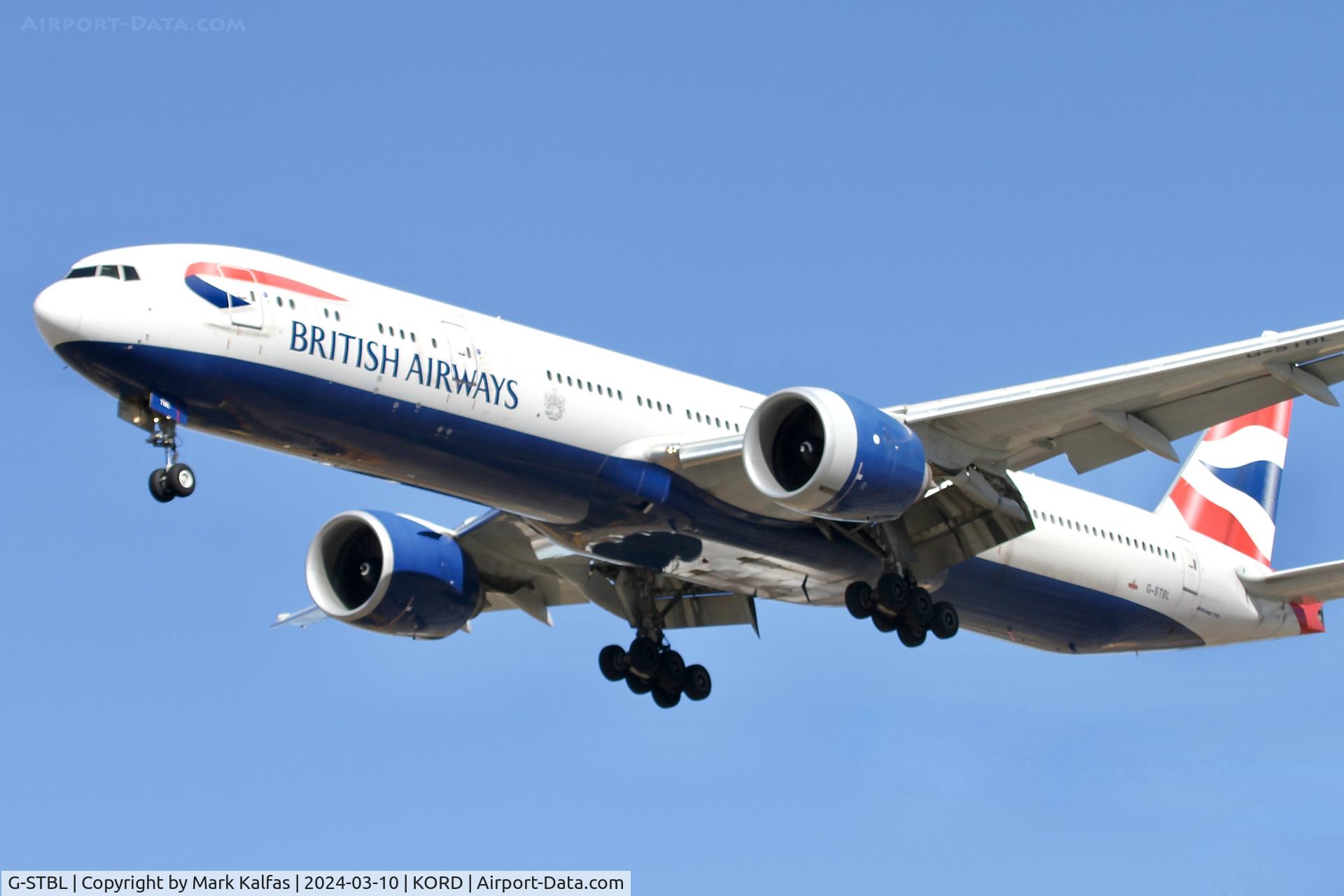 G-STBL, 2014 Boeing 777-336/ER C/N 42124, B77W British Airways Boeing 777-336/ER G-STBL BAW295 EGLL-KORD