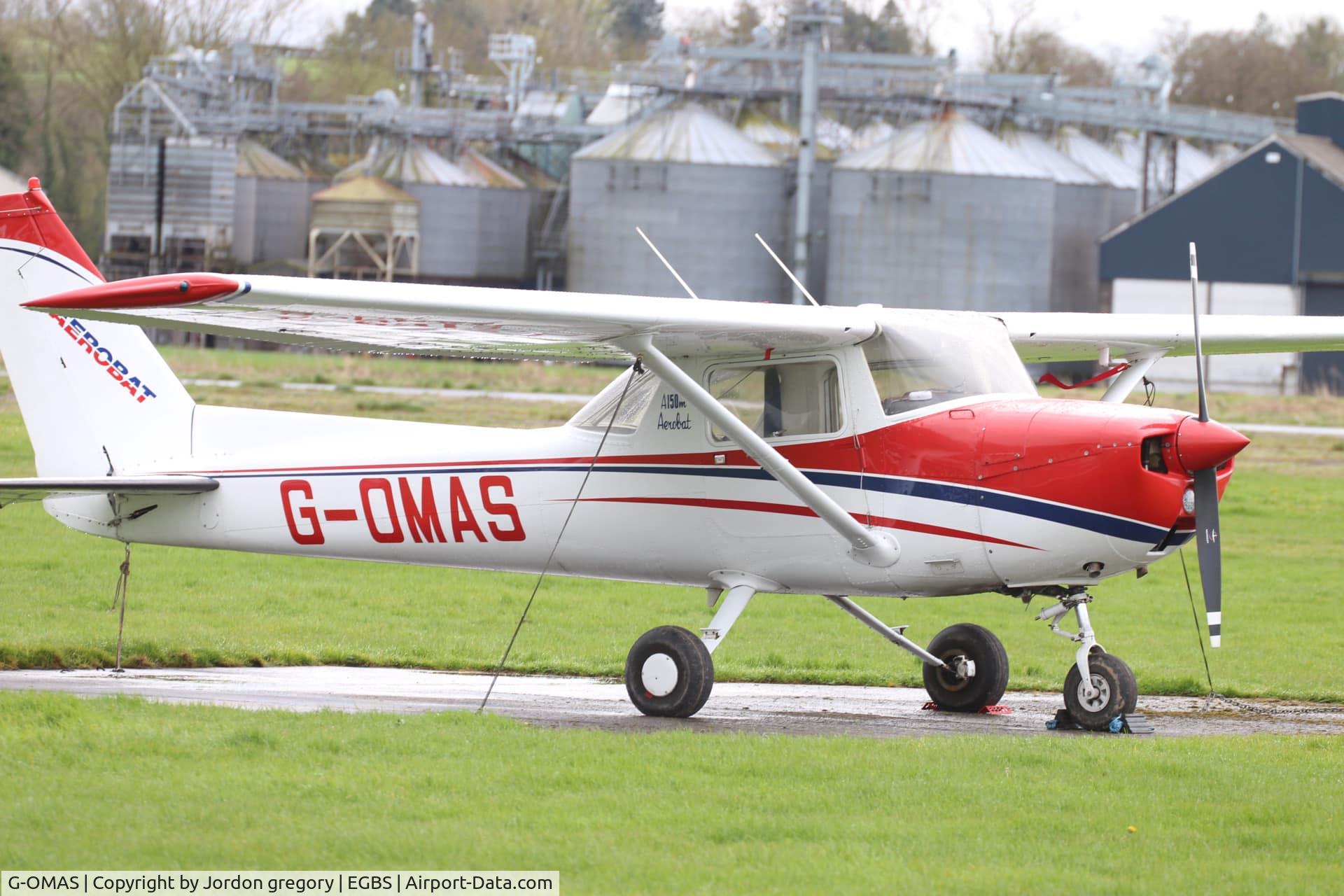 G-OMAS, 1977 Cessna A150M Aerobat C/N A150-0719, photo is taken at Shobdon Airfield in herefordshire
