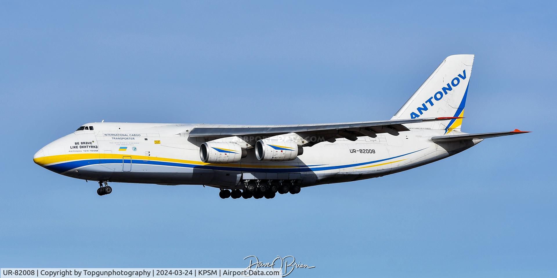 UR-82008, 1986 Antonov An-124-100M Ruslan C/N 19530501006, Antonov makes a quick stop for gas before continuing on over seas.