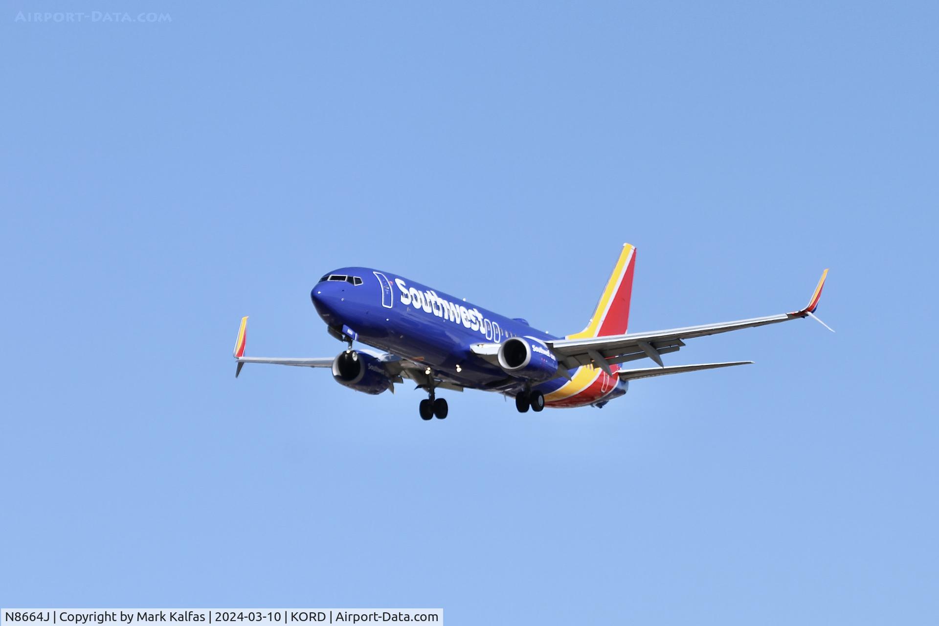 N8664J, 2015 Boeing 737-8H4 C/N 36649, B738 SouthWest Boeing 737-8H4 N8664J SWA3047 DAL-ORD