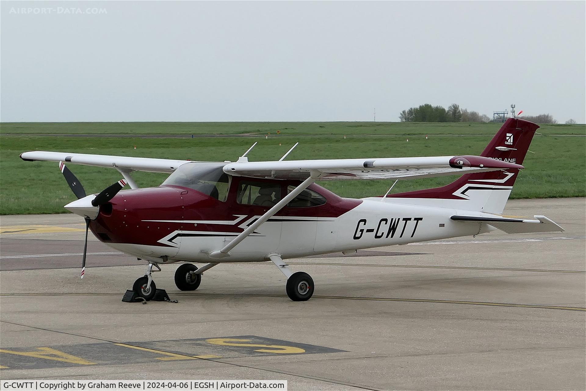 G-CWTT, 2017 Cessna 182T Skylane C/N 18283029, Parked at Norwich.