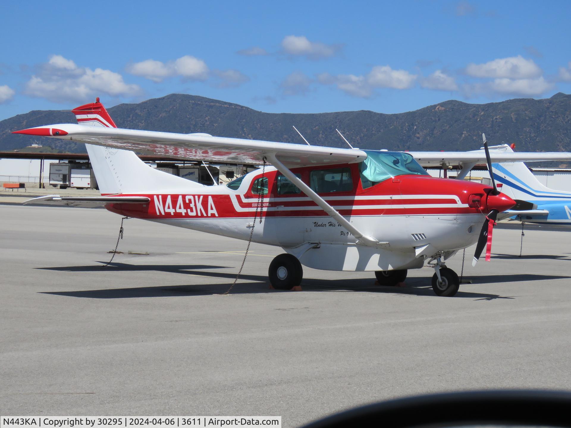 N443KA, 1974 Cessna U206G Stationair C/N U20602496, Parked