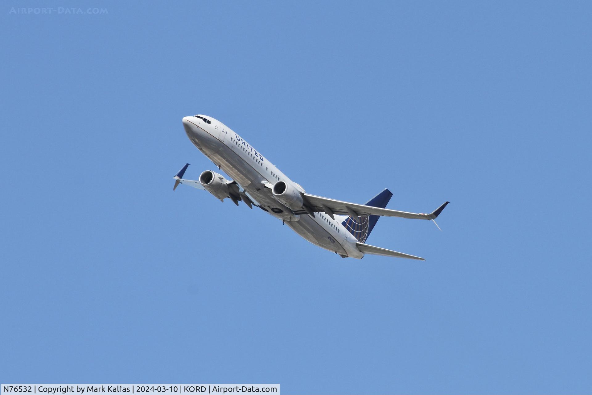 N76532, 2016 Boeing 737-824 C/N 62749, B738 United Airlines Boeing 737-824 N76532 UAL2004 ORD-MIA