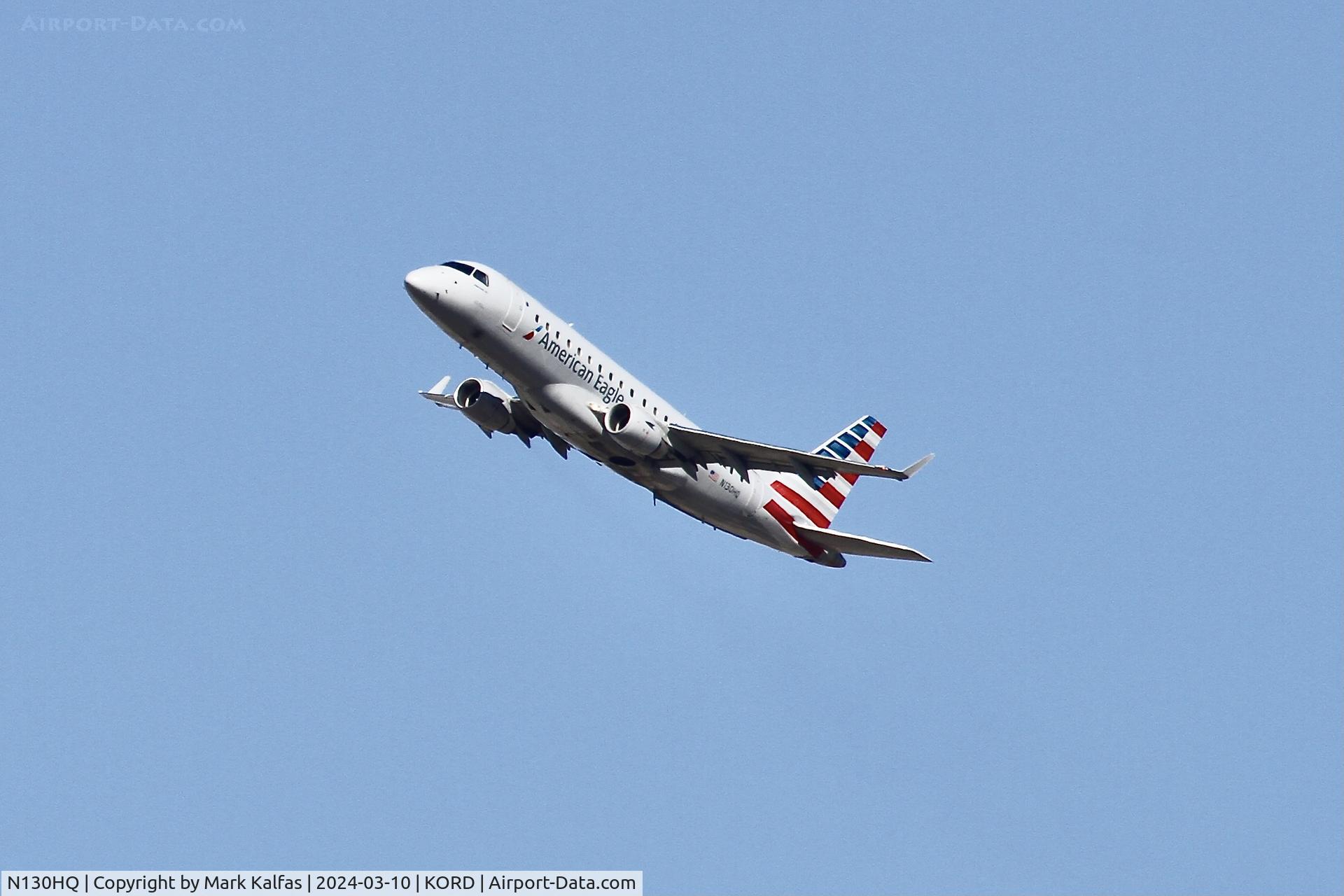 N130HQ, 2008 Embraer 175LR (ERJ-170-200LR) C/N 17000212, E175S Republic Airways/American Eagle Embraer ERJ 170-200 LR N130HQ RPA4460  ORD-TYS
