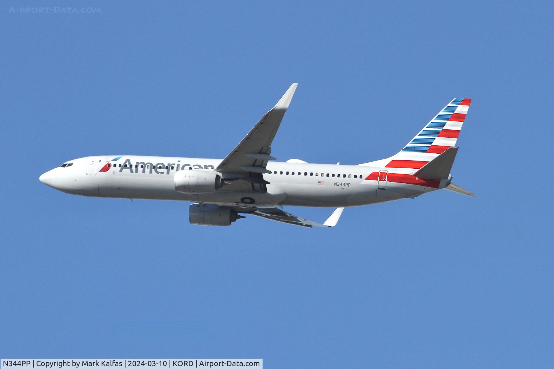 N344PP, 2017 Boeing 737-823 C/N 31272, B738 American Airlines BOEING 737-823 N344PP AAL2447 ORD-LAS