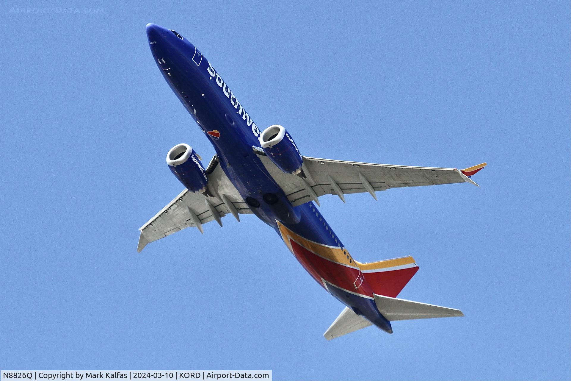 N8826Q, 2022 Boeing 737-8 MAX C/N 67473, B38M Southwest Boeing 737-8 Max N8826Q SWA3330 ORD-DAL