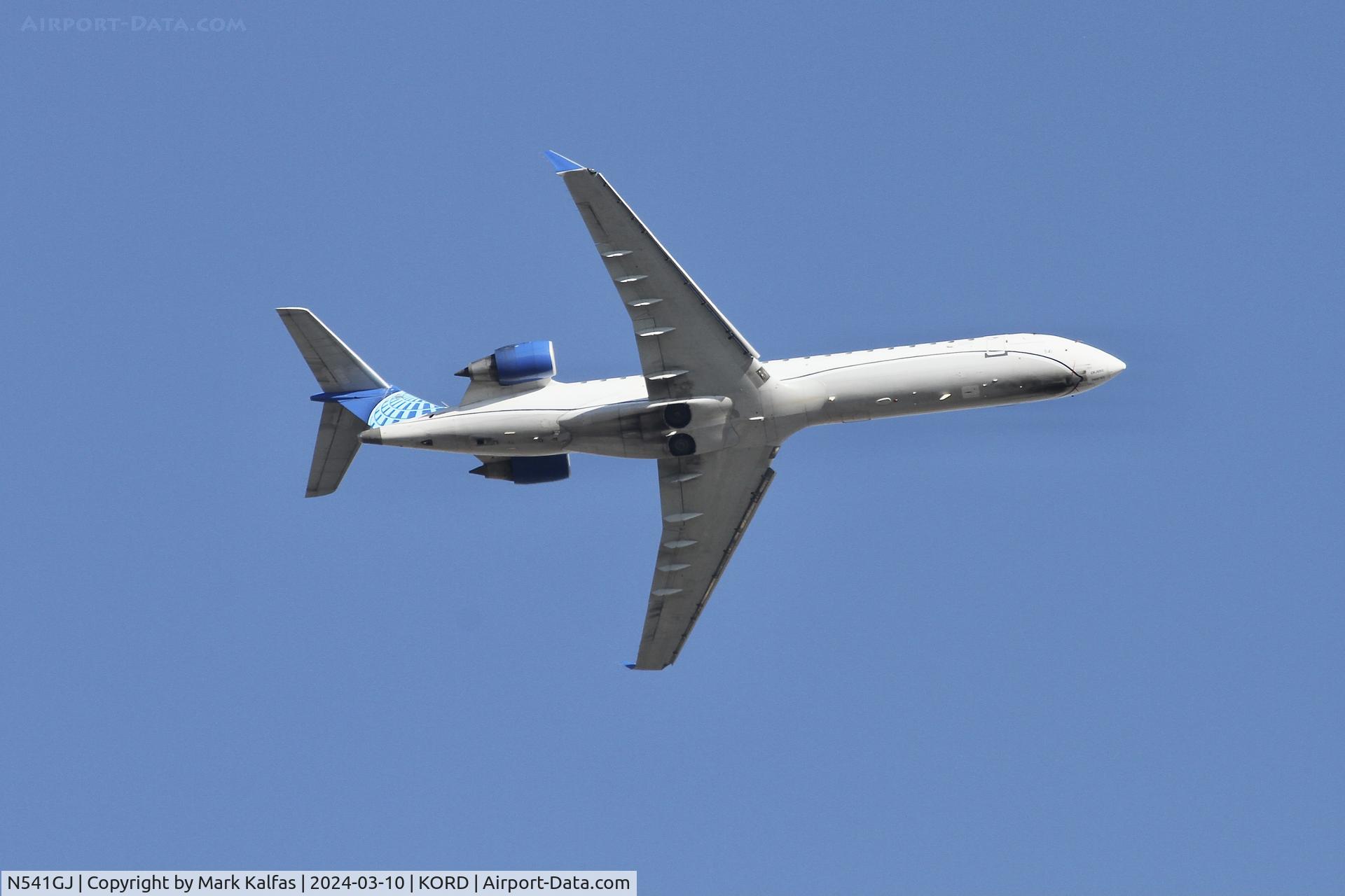 N541GJ, 2005 Bombardier CRJ-702 (CL-600-2C10) Regional Jet C/N 10238, CRJ7 GoJet / United Express CRJ-550 N541GJ N541GJ GJS4518 ORD-STL
