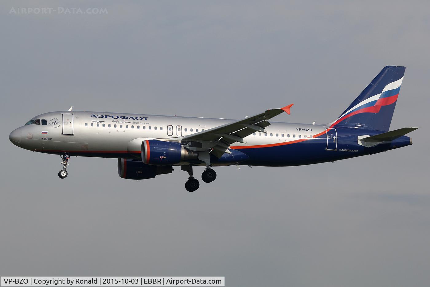 VP-BZO, 2008 Airbus A320-214 C/N 3574, at ebbr