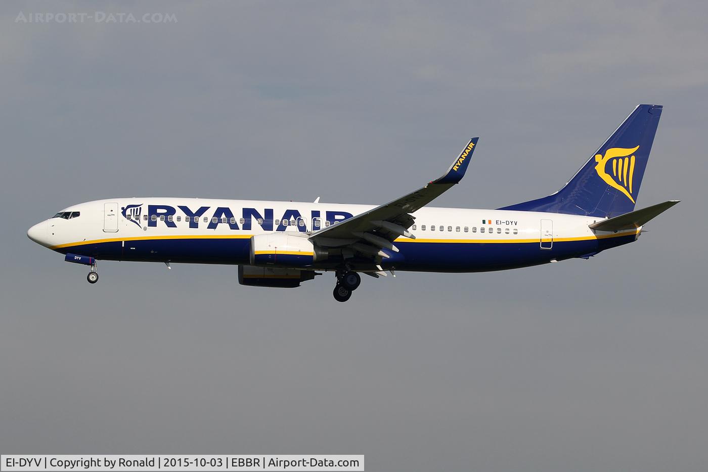 EI-DYV, 2008 Boeing 737-8AS C/N 37512, at ebbr
