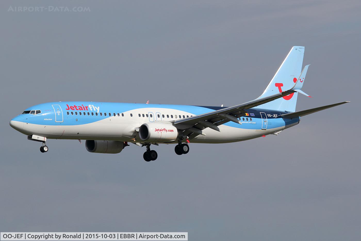OO-JEF, 2014 Boeing 737-8K5 C/N 44271, at ebbr