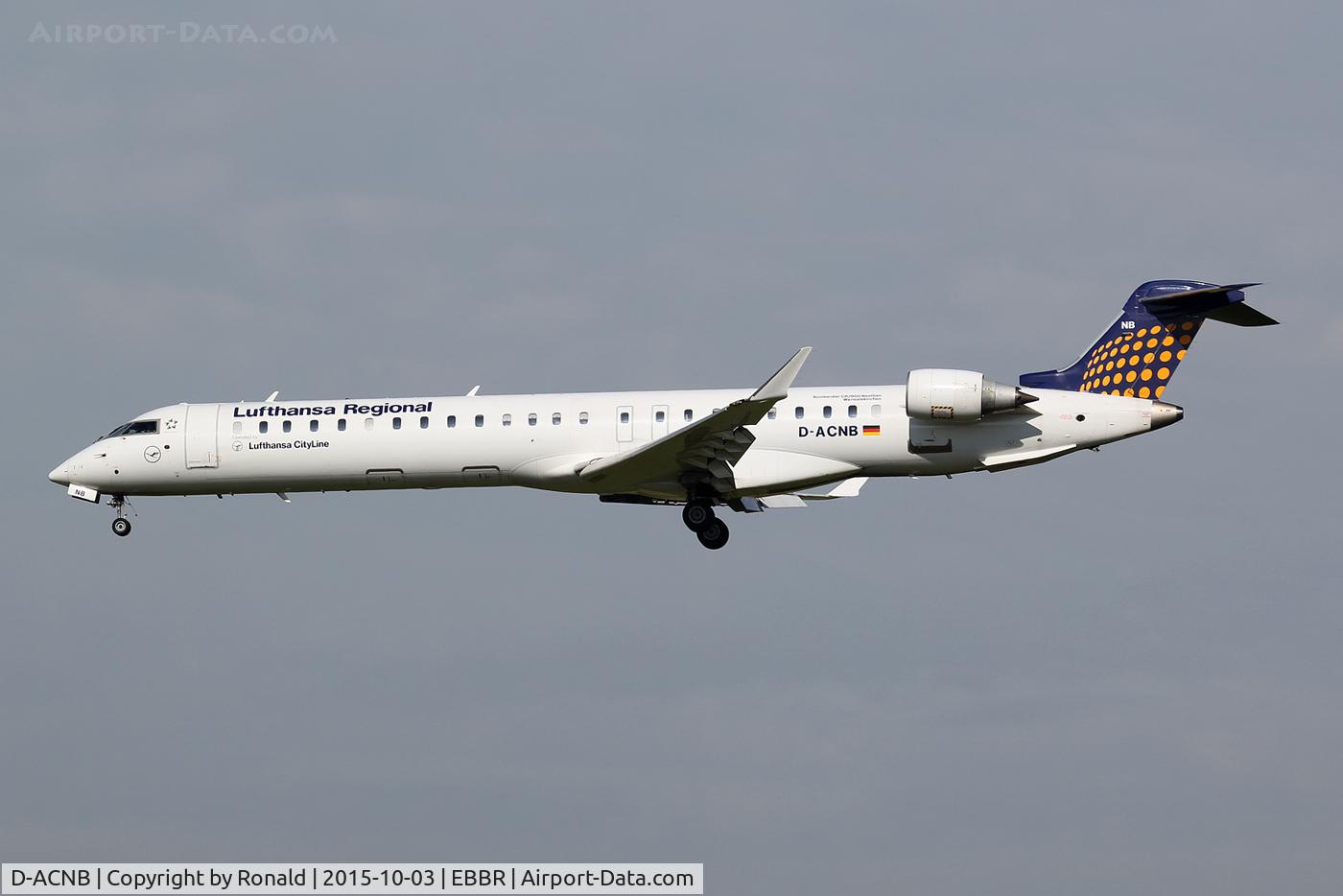 D-ACNB, 2009 Bombardier CRJ-900ER (CL-600-2D24) C/N 15230, at ebbr