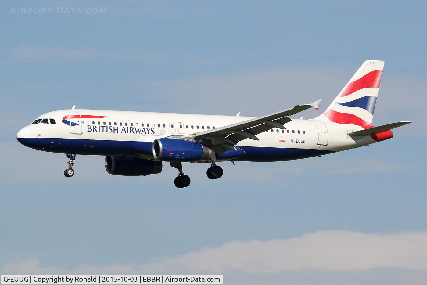 G-EUUG, 2002 Airbus A320-232 C/N 1829, at ebbr
