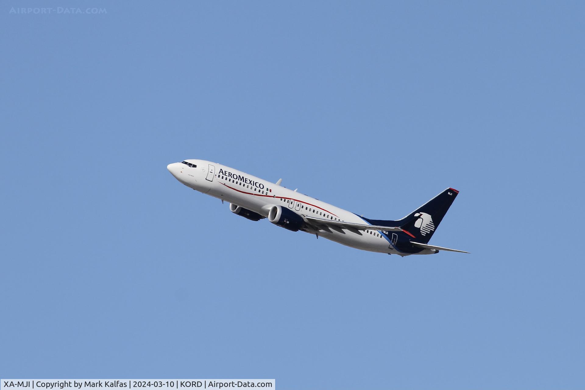 XA-MJI, 2019 Boeing 737-8 MAX C/N 60444, B38M AeroMexico Boeing 737 MAX 8 XA-MJI AMX687 KORD-MMMX