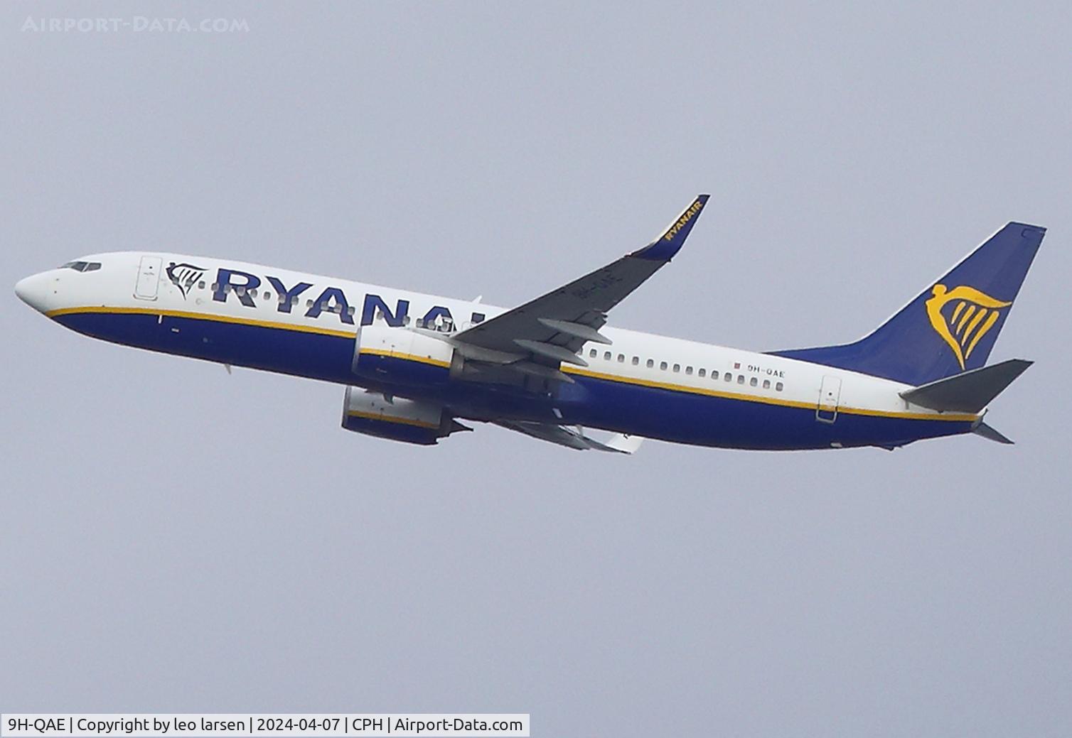 9H-QAE, 2018 Boeing 737-8AS C/N 44812, Copenhagen 7.4.2024