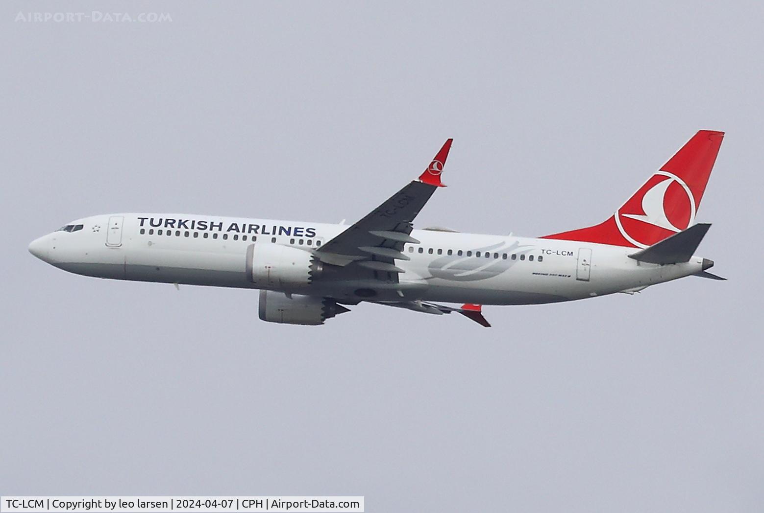 TC-LCM, 2019 Boeing 737-8 MAX C/N 60055, Copenhagen 7.4.2024