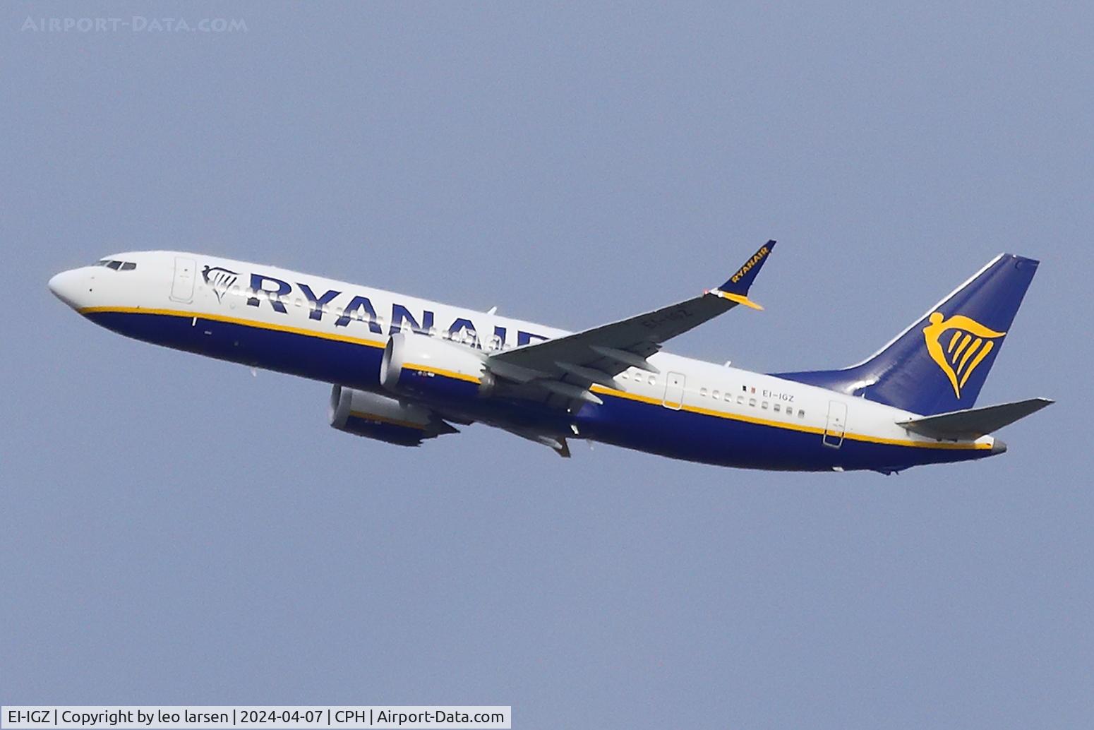 EI-IGZ, 2023 Boeing 737-8-200 MAX C/N 62354, Copenhagen 7.4.2024