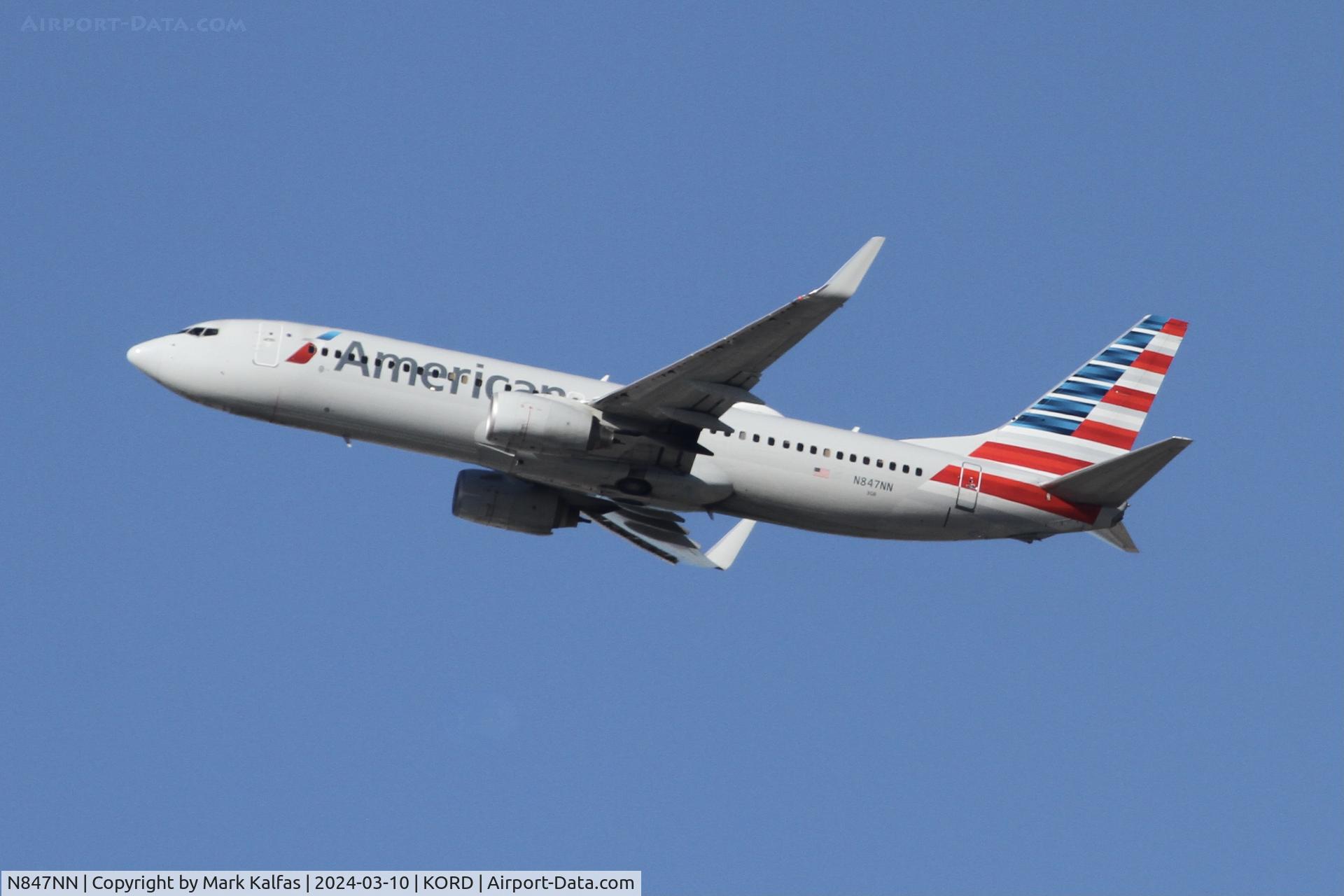 N847NN, 2010 Boeing 737-823 C/N 29575, B738 American Airlines Boeing 737-823 N847NN AAL1150 ORD-MCI