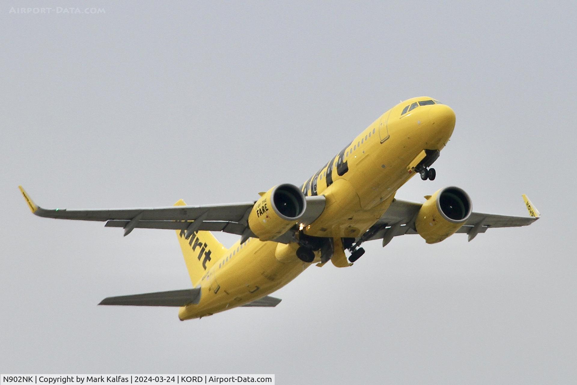 N902NK, 2016 Airbus A320-271N C/N 6907, A20N Spirit Airline N902NK AIRBUS A320-271N NKS1865 KORD-TJSJ