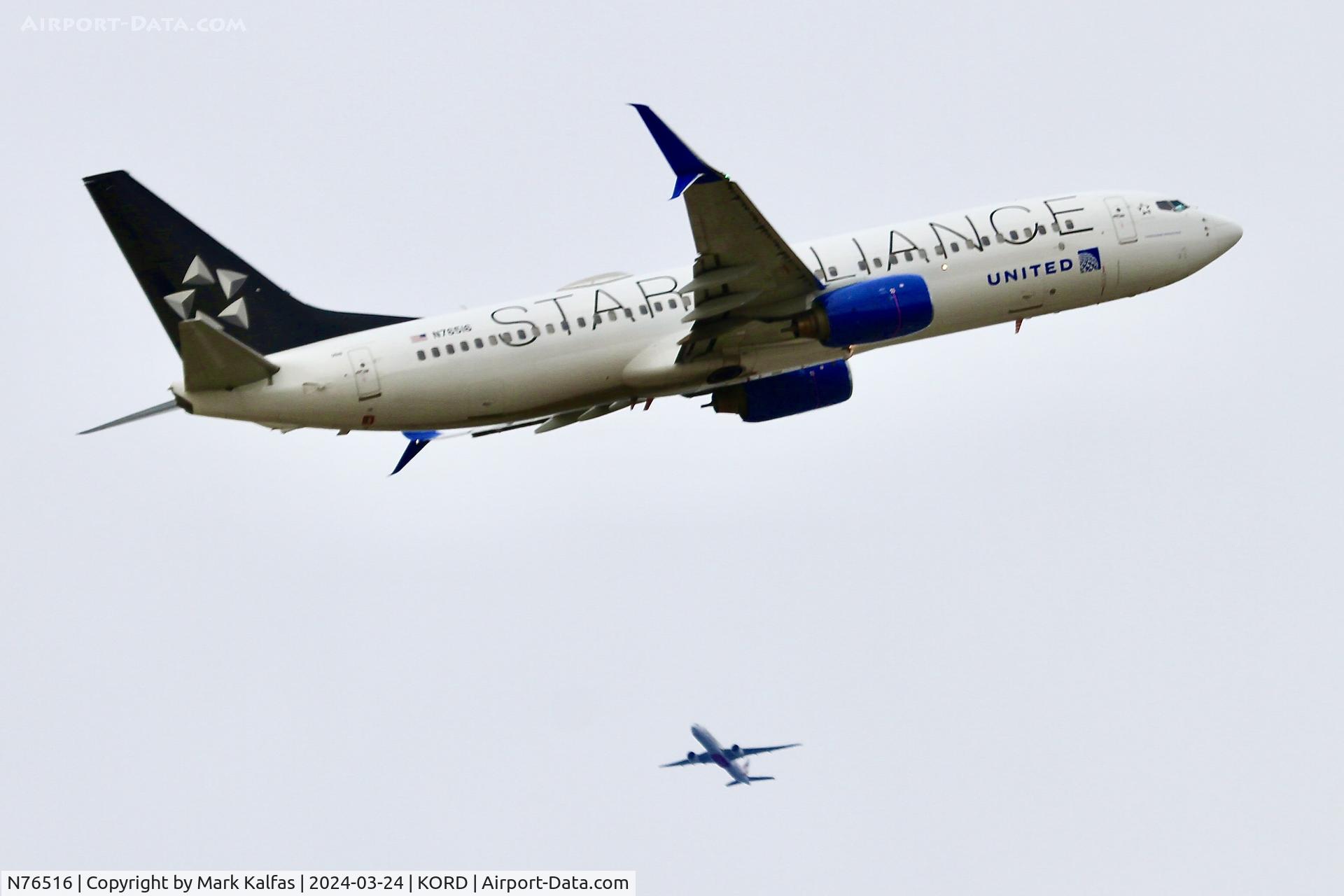 N76516, 2008 Boeing 737-824 C/N 37096, B738 United Airlines Boeing 737-824 N76516 UAL2004  ORD-MIA
