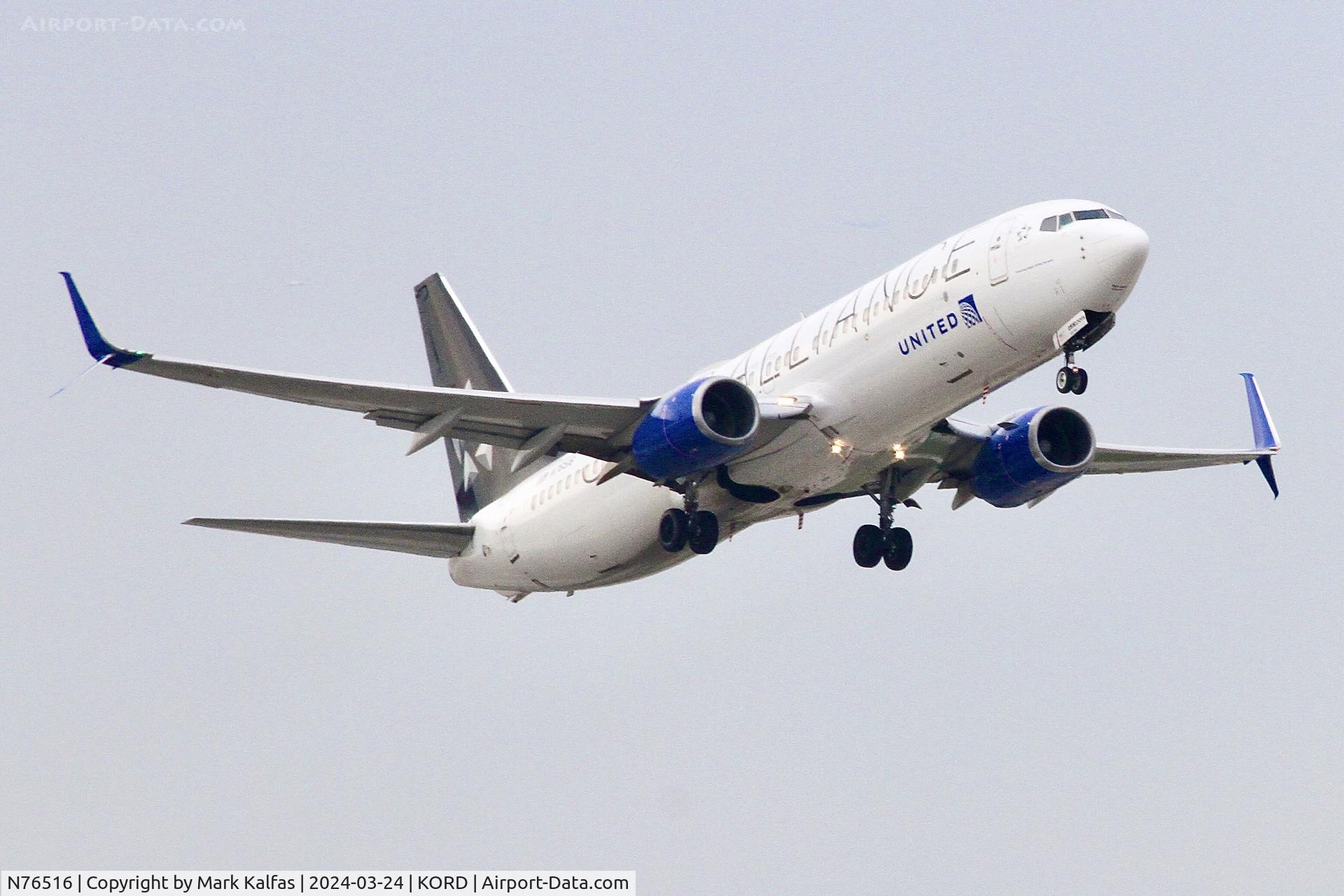 N76516, 2008 Boeing 737-824 C/N 37096, B738 United Airlines Boeing 737-824 N76516 UAL2004  ORD-MIA