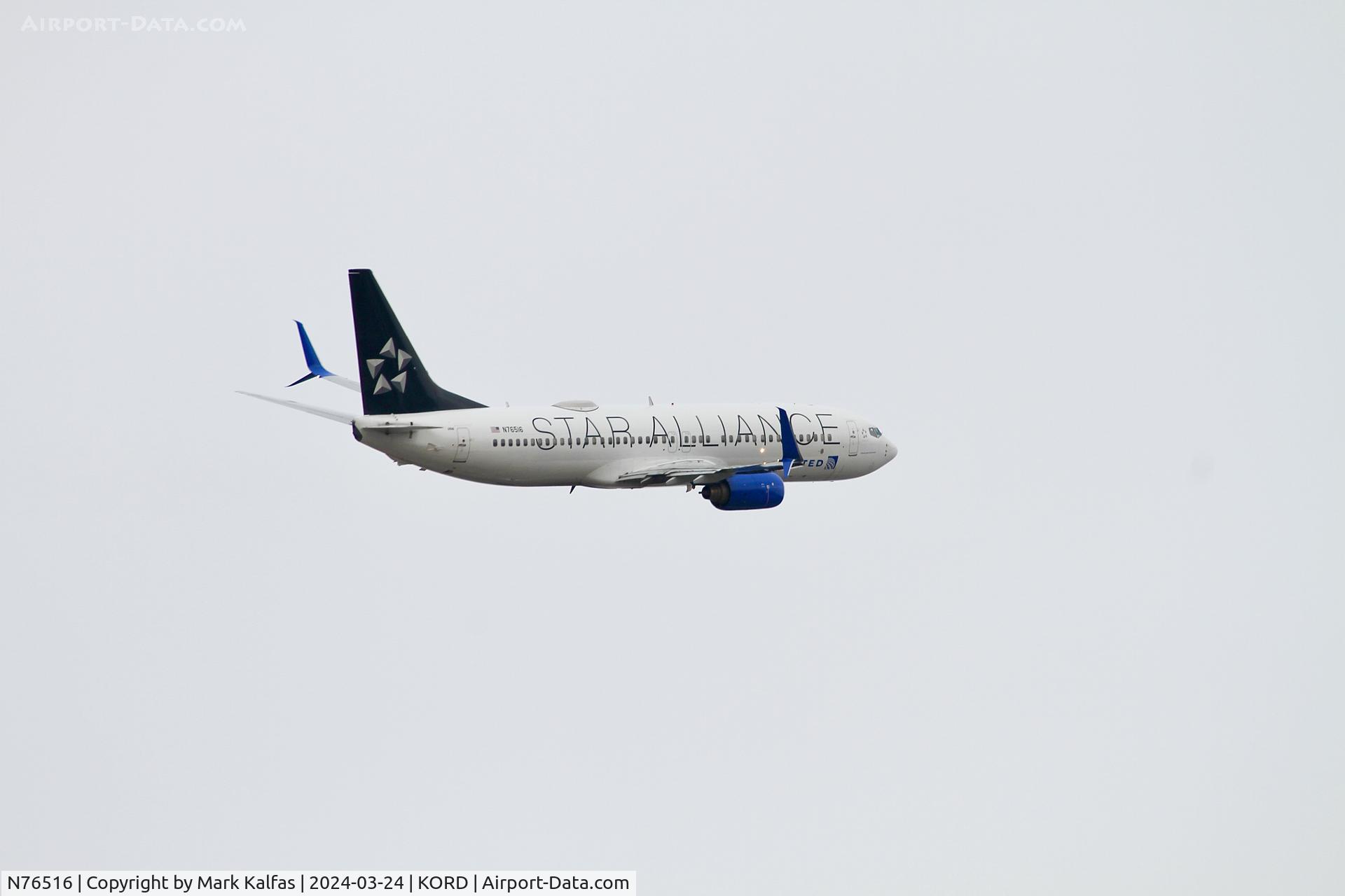 N76516, 2008 Boeing 737-824 C/N 37096, B738 United Airlines Boeing 737-824 N76516 UAL2004  ORD-MIA