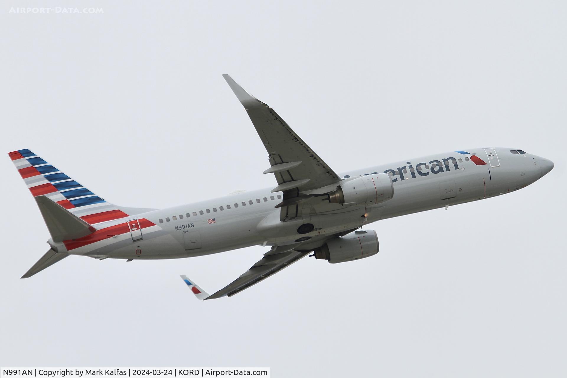 N991AN, 2009 Boeing 737-823 C/N 30920, B738 American Airlines Boeing 737-823 N991AN AAL818 ORD-MIA