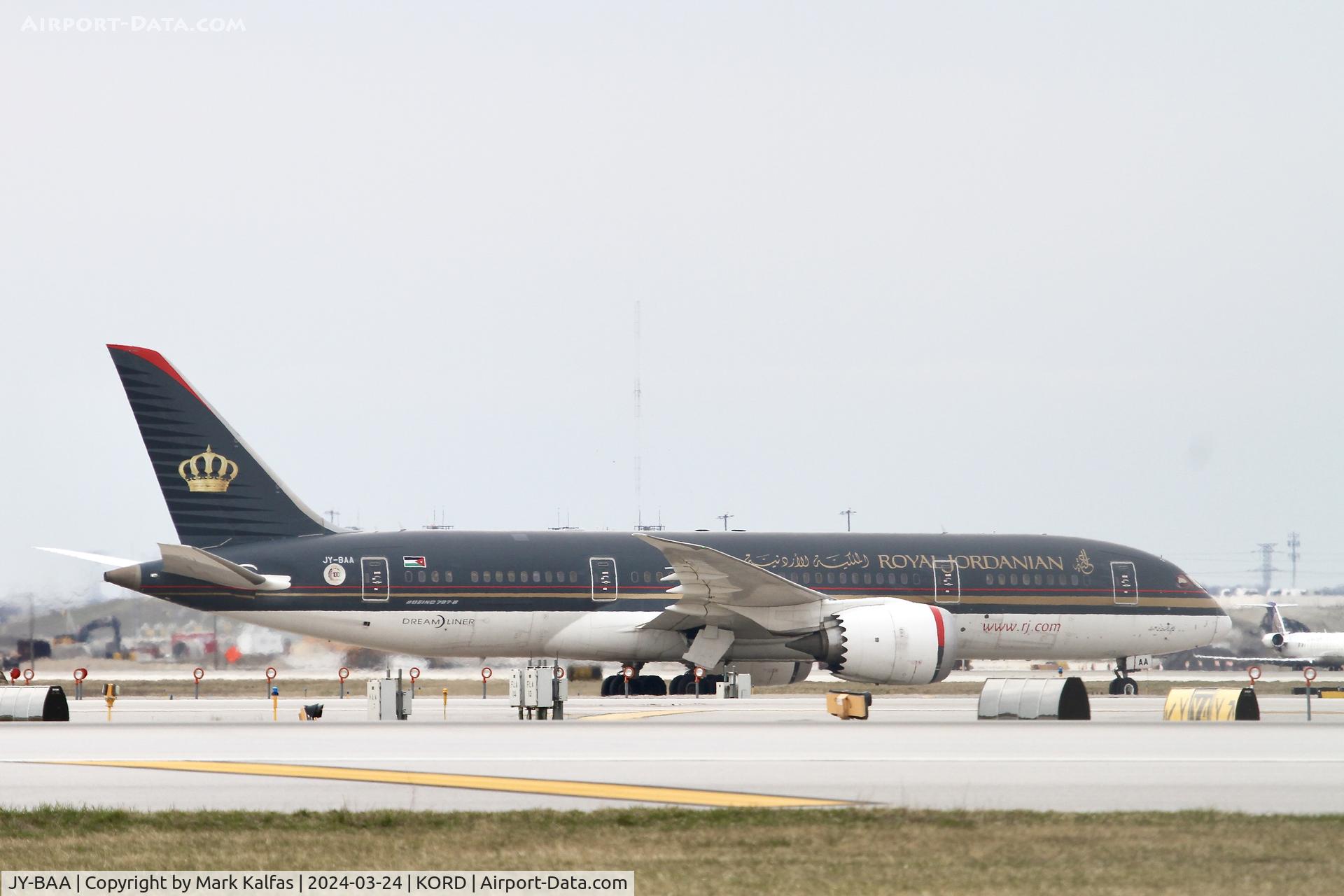 JY-BAA, 2014 Boeing 787-8 Dreamliner C/N 37983, B788 Royal Jordanian Boeing 787-8 Dreamliner JY-BAA RJA263 OJAI-KORD